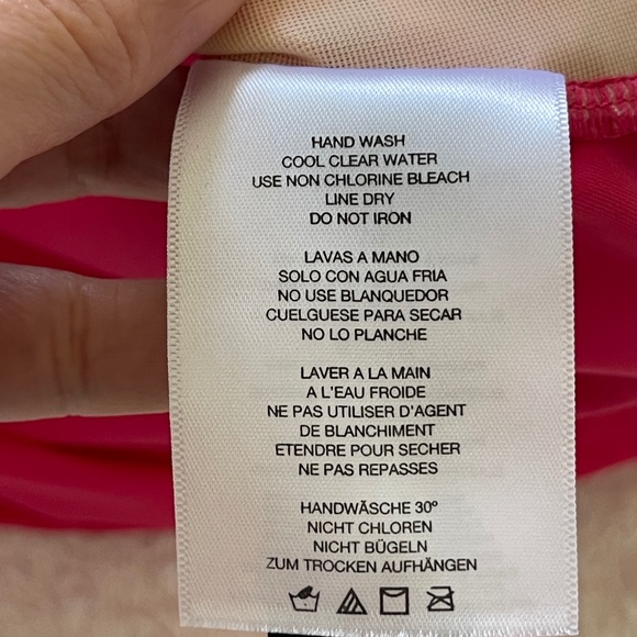 Talbots Tankini Top Women's Size 10 Swimwear Pink Padded Beach - Picture 6 of 8